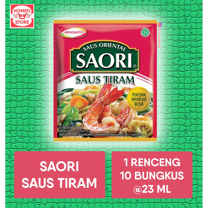 

Saori Saus Tiram 1 RENCENG Isi 10 BUNGKUS (10 x 23 ml) MURAH