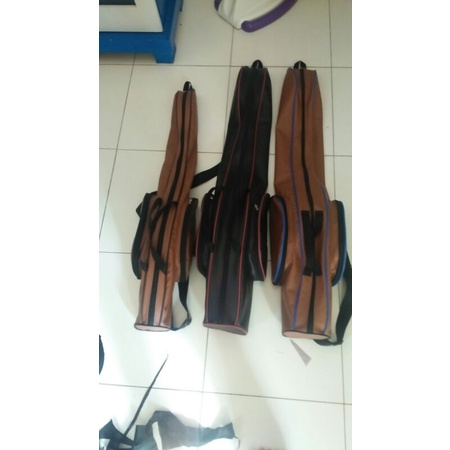 tas pancing ukuran 120 muat 4 joran set reel