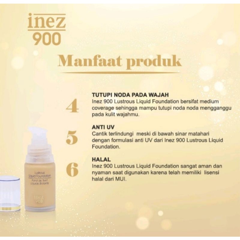 Lustrous Liquid Foundation Inez 100% ORIGINAL