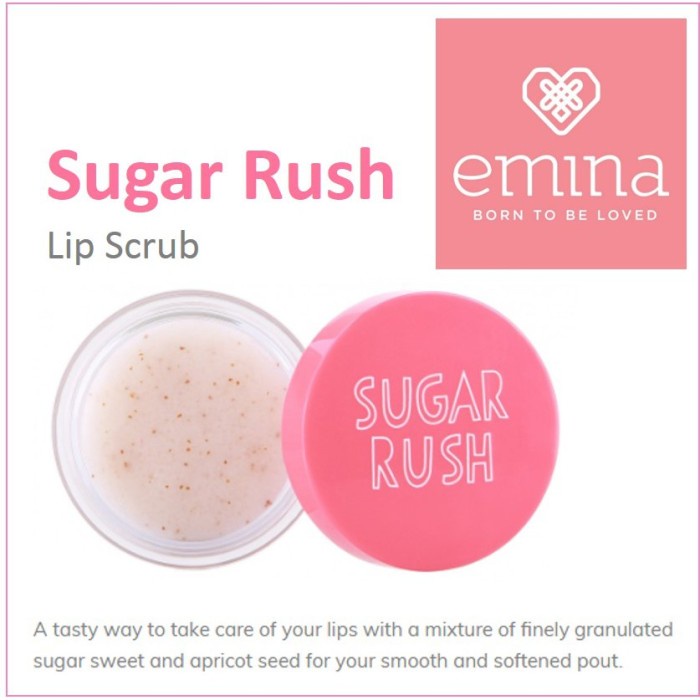EMINA SUGAR RUSH LIP SCRUB ORIGINAL - SUGAR RUSH SCRB