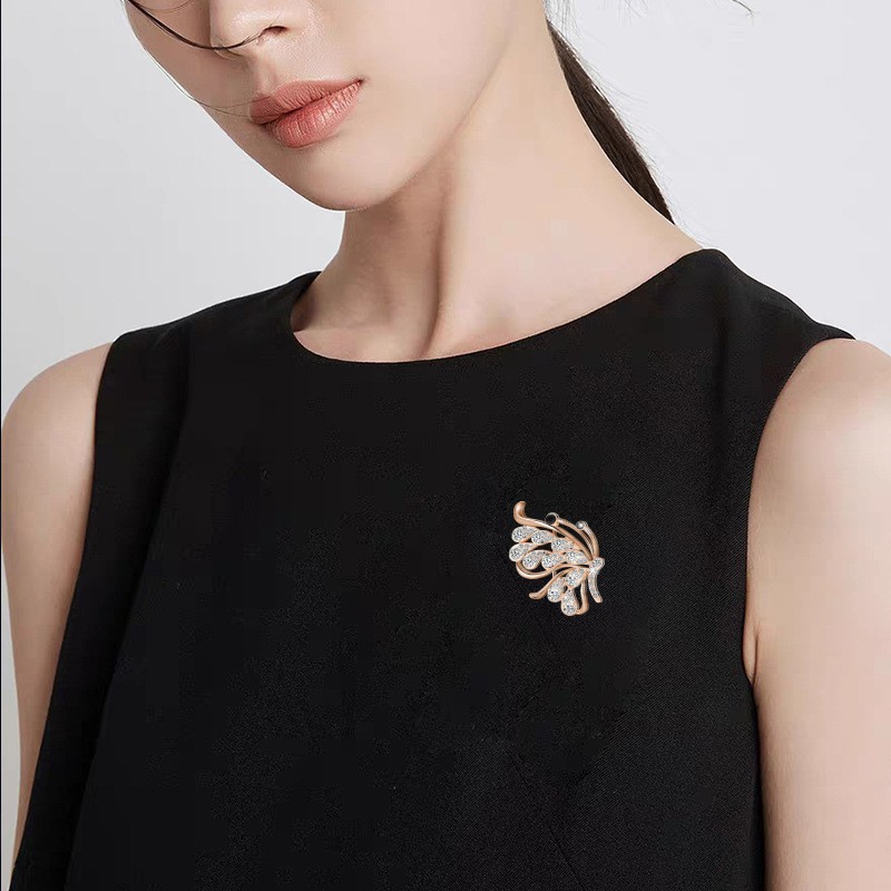 【Dalam Persediaan】 2020 baru Korea high-end busur berlian imitasi warna-warni karangan bunga mutiara bros serbaguna aksesoris populer liar-8