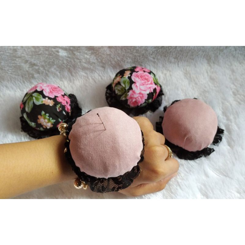 Pincushion gelang, gelang jarum pentul bantalan jarum pentul