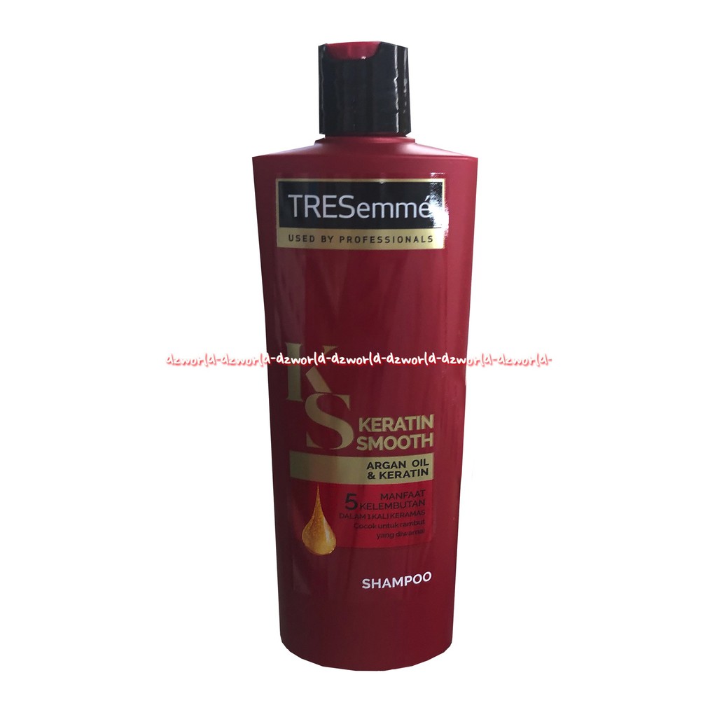 Tresemme Keratin Smooth 340ml Shampoo Conditioner treseme konditioner maroon