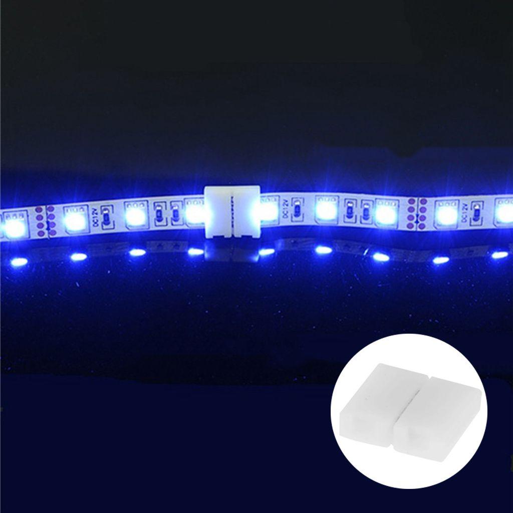 NICKOLAS1 Konektor Lampu Strip2/4/5 Pin Lampu Strip Kancing Konektor Sudut Untuk Kawat Extension LED Strip SMD 5050 RGB