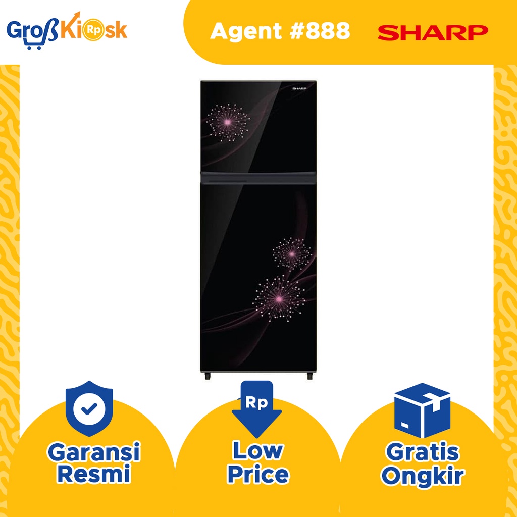 Sharp KULKAS 2 Pintu SJ-317MG-DB/DP / SJ 317 MGDB / SJ 317 MGDP