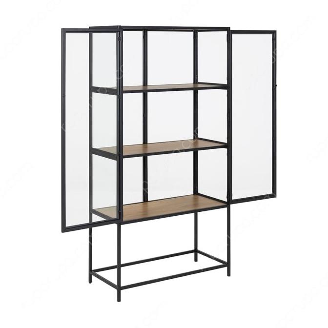 Lemari Pajangan Kaca Display Cabinet Pajang Minimalis Hias Rak Antik