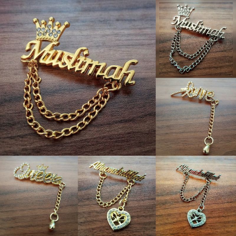 Bros Juntai Import / Bros Muslimah / Bros Jilbab / Bros Import Murah / Bros Hijab Mewah Cantik Kekin