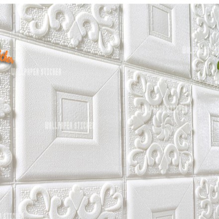 Wallpaper 3D Foam Motif Batik Brickfoam 35 cm x 70 cm Wallstiker Homedekorationshop-BTKF003-POLOS