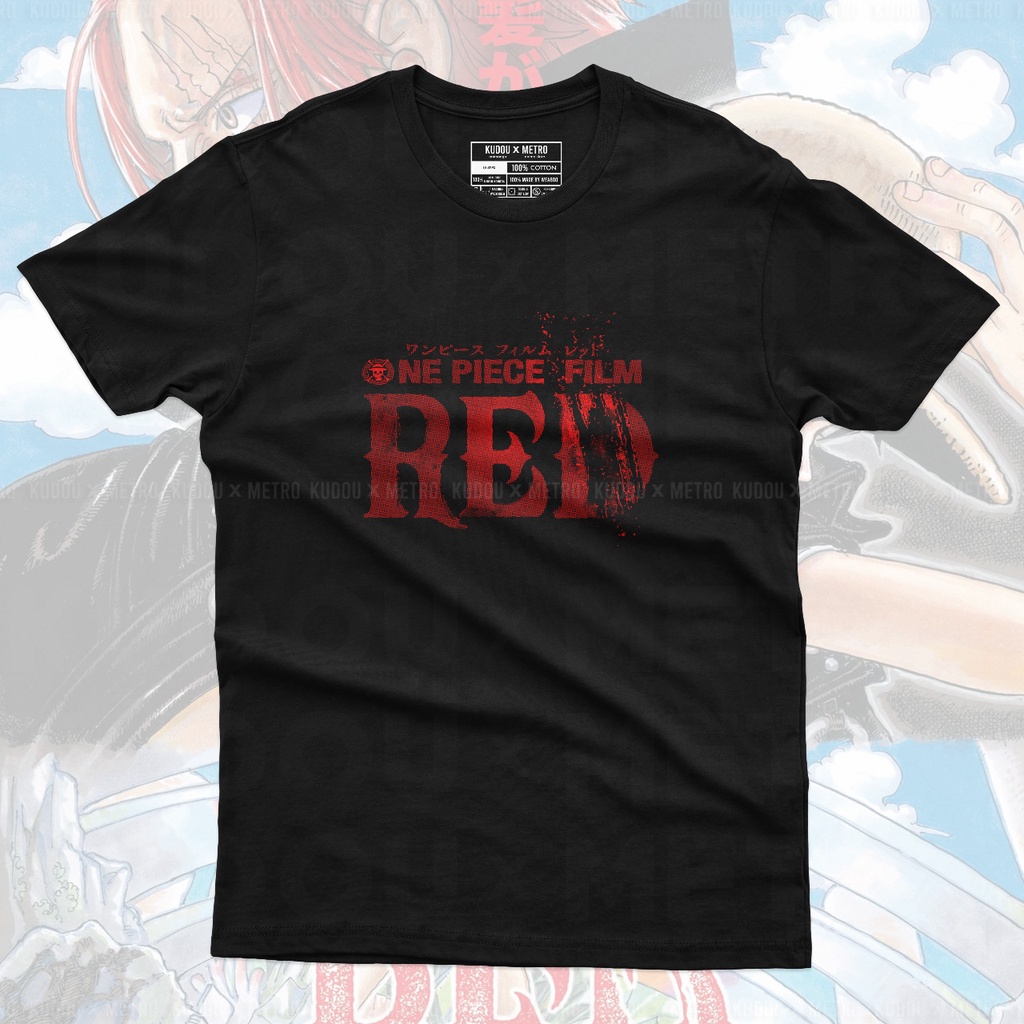 One Piece Movie Red Tshirt Black Anime Manga One Piece Premium Unisex