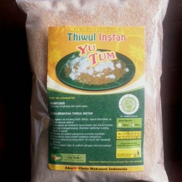 Thiwul Instant Yu Tum Khas Gunungkidul Shopee Indonesia