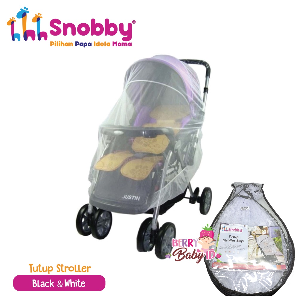 Snobby Kelambu Stroller Bayi Cover Penutup Vitrase Stroller Berry Mart