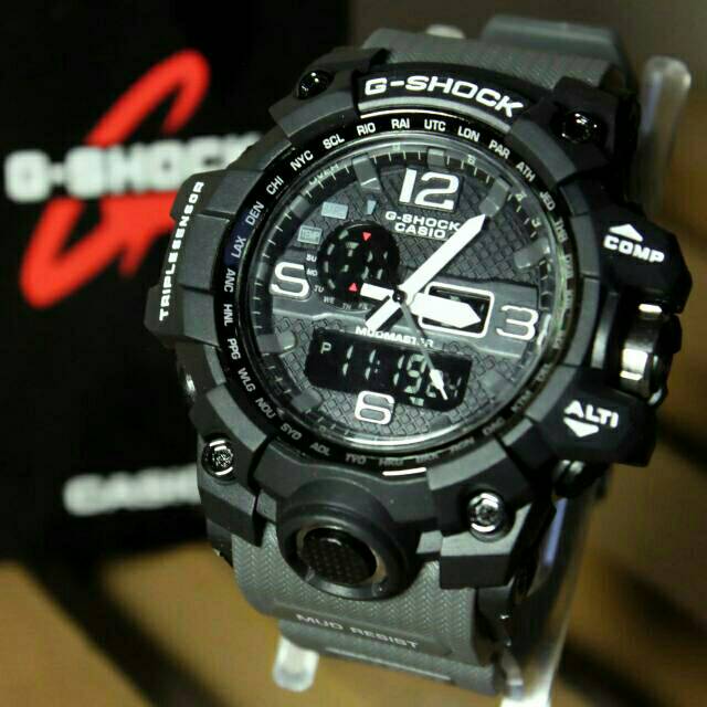 Grosir Jam Tangan Cowok Casio G-Shock GWG1000 Grey Abu-abu FREE BOX