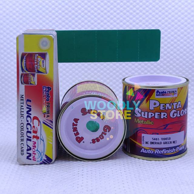 PENTA SUPER GLOSS EMERALD GREEN HIJAU TOSCA METALIK CAT BODY CAT DUCO 200ml