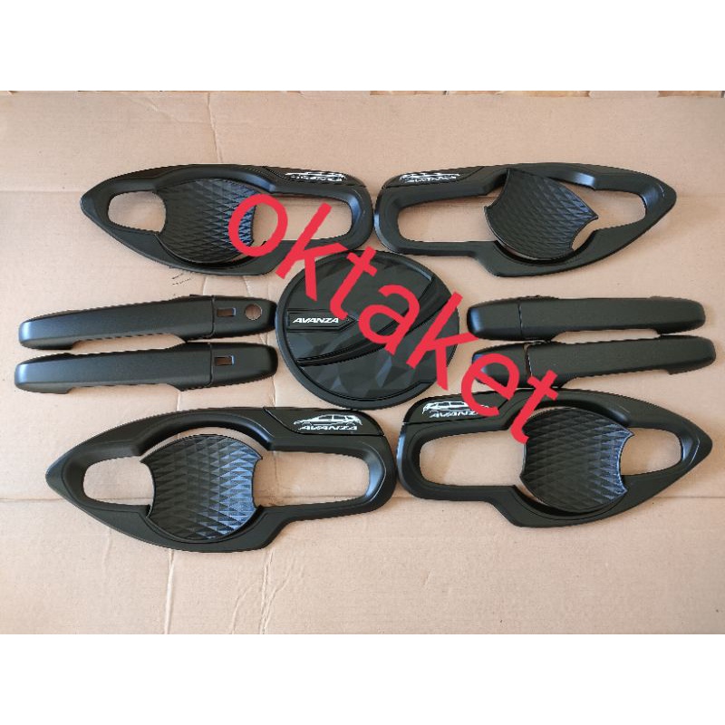 paket outer handle tank cover Avanza Xenia  2021 2022  hitam diamond exclusive