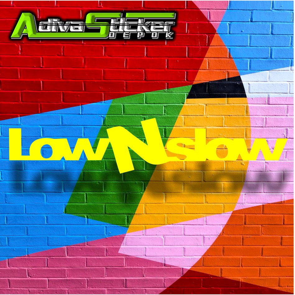 STIKER CUTTING LOWNSLOW BAHAN