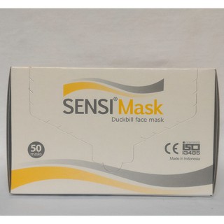 SENSI MASKER DUCKBILL KARET SENSI MASK 3PLY MASKER DEBU 