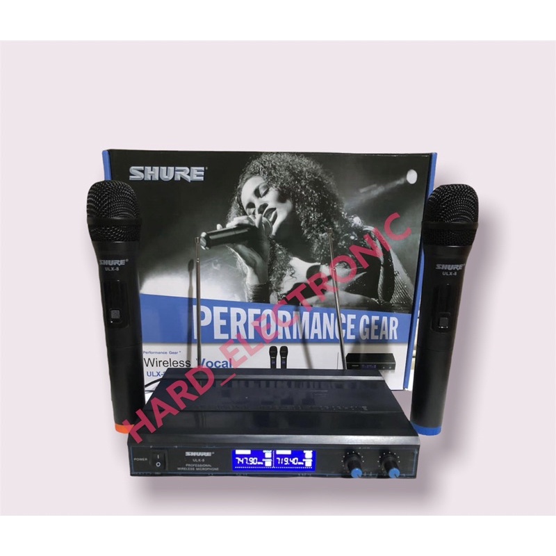 Mic Wireless Shure ULX 8 / ULX-8 / ULX8 Dual Handheld