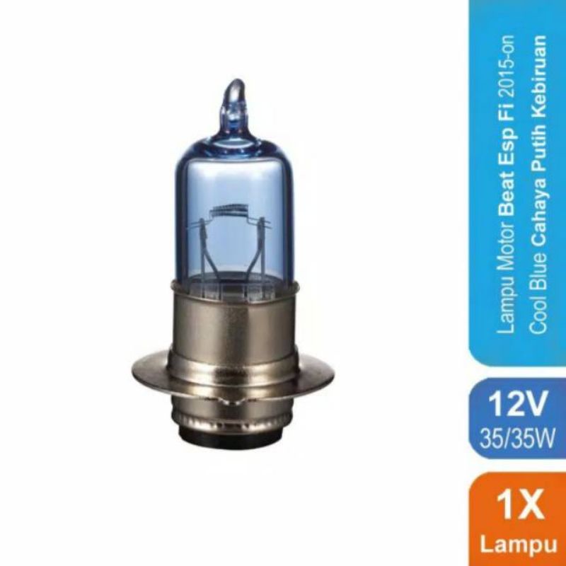 Osram Lampu Depan Vario110, Vario125 12V 25-25W cool blue 2pc