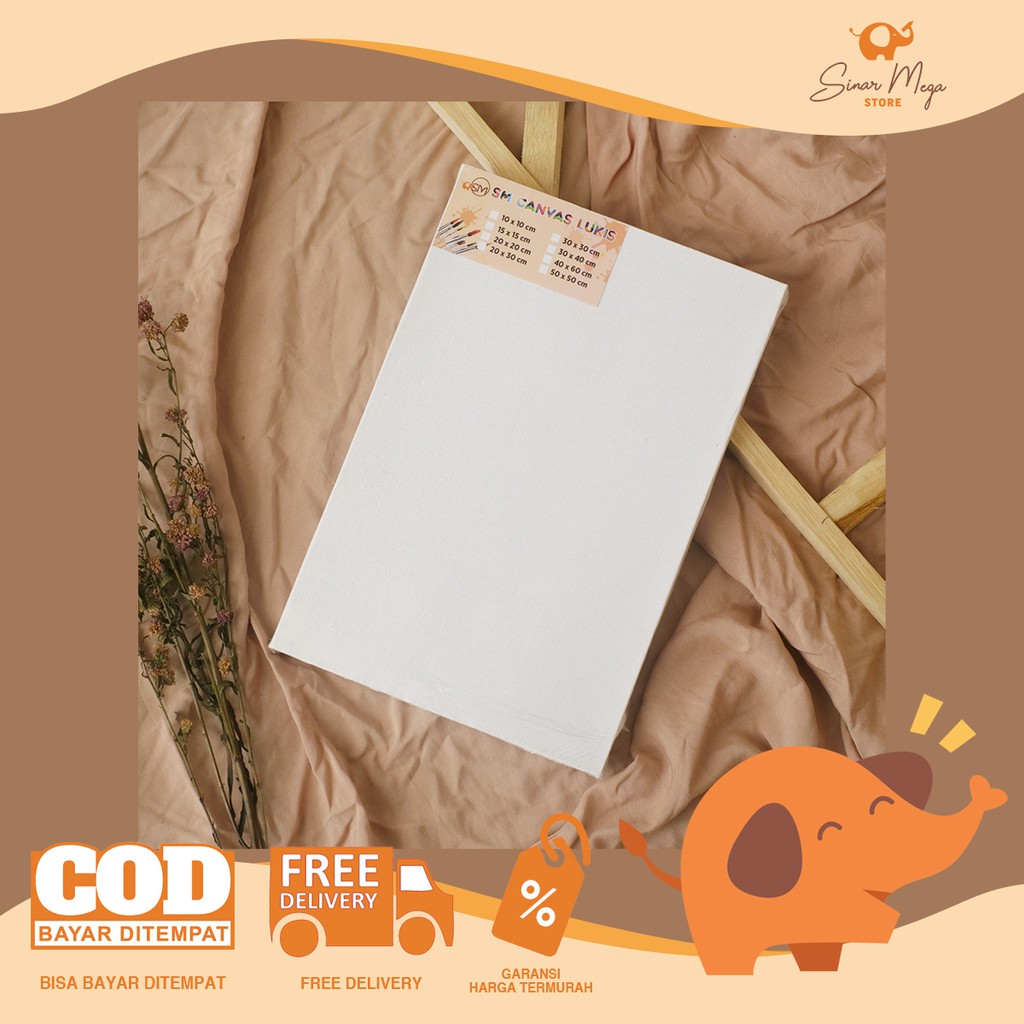 

SM Canvas Kanvas 20 x 30cm (Tipis) / Media Lukis Murah Berkualitas