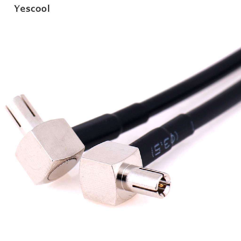 Yescool Kabel splitter y sma female Ke 2 x ts9 male Panjang 15cm rg174