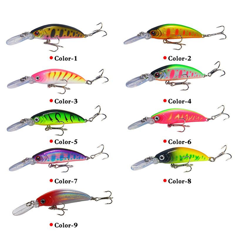 Vansinoy Umpan Pancing Sinking Minnow 6g/7cm Murah Casting Umpan Fishing Bait 3D Eyes Swimbait Fishing Lure Ikan Kail Bass Wobbler Tackle