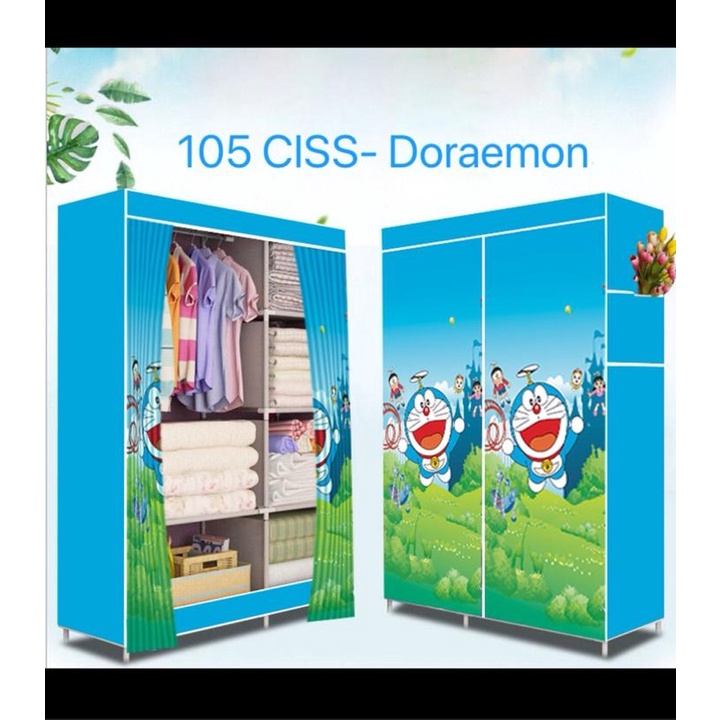 SHENAR Lemari Pakaian 105 CISS - DORAEMON GUITAR ( BUKA SAMPING ) KARAKTER -Myhouseholdd168