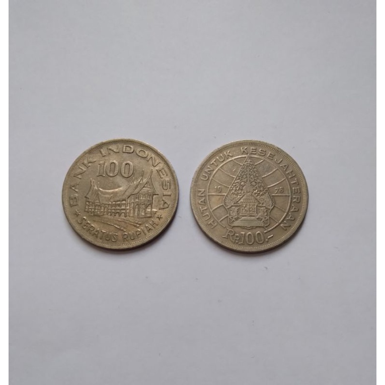 uang kuno 100 rupiah Gadang tahun 1978