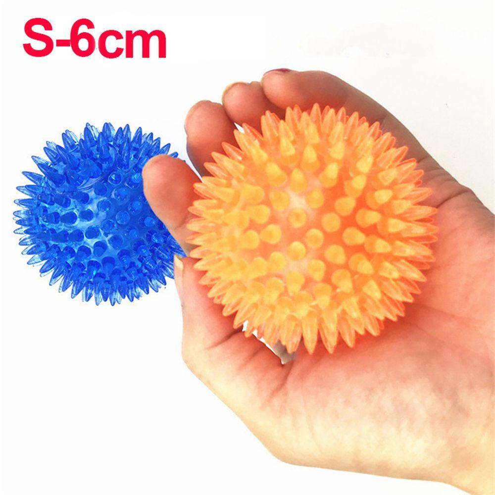 NICKOLAS1 Spikey Balls Colorful Karet Untuk Golden Retriever Anjing Besar Anjing Anjing Mengunyah Mainan Persediaan Hewan Peliharaan Agresif Mengunyah Bola Landak