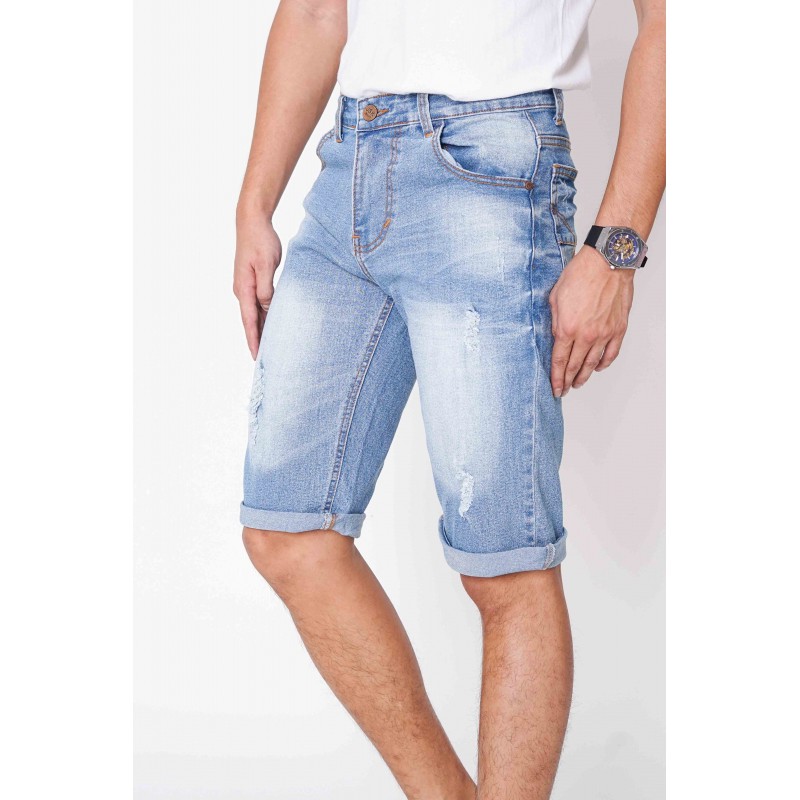 [SIZE 28-34] CALVIN 7/8 Short Pants Jeans - 4 WARNA / Celana Pendek Pria Bigsize