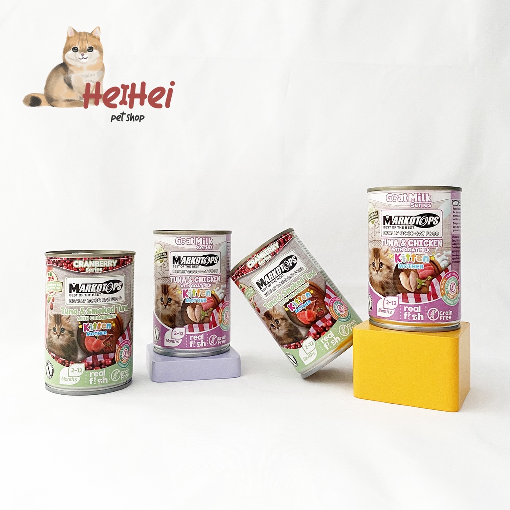 Markotops Kitten Mother Kaleng 400 gr - Makanan Basah Anak Kucing Markotop 400 gr