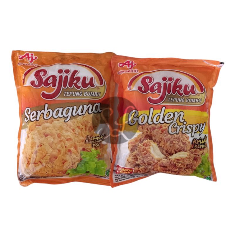 Sajiku Tepung Bumbu Serbaguna 220gr / Sajiku Tepung Bumbu Golden Crispy 220gr