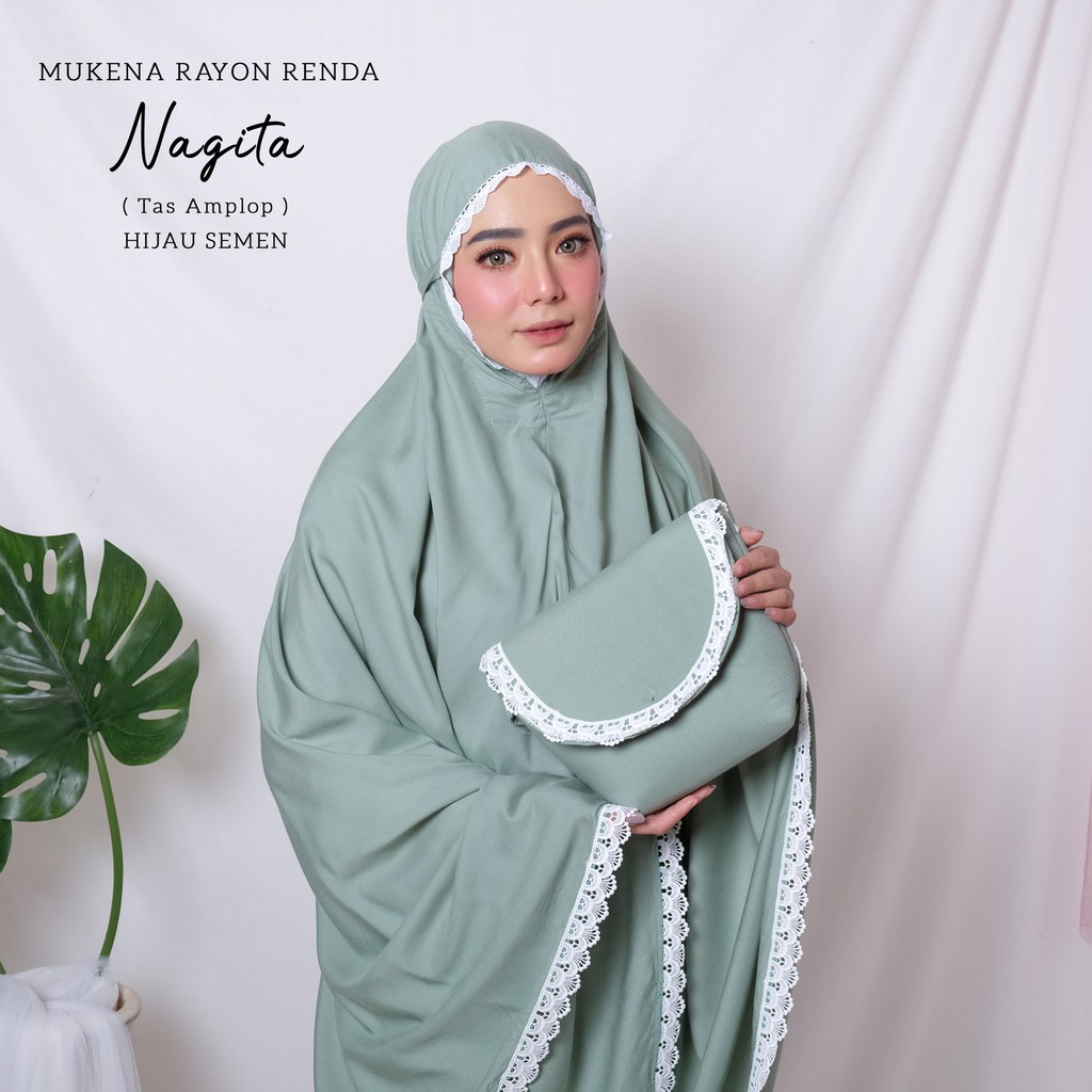 MUKENA BALI TASIK - MUKENA DEWASA RENDA RAYON NAGITA