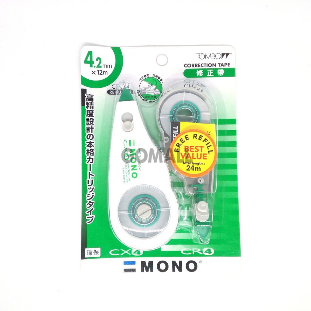 

Correction Tape Tombow (CT-CX4CR4) + Free Refill