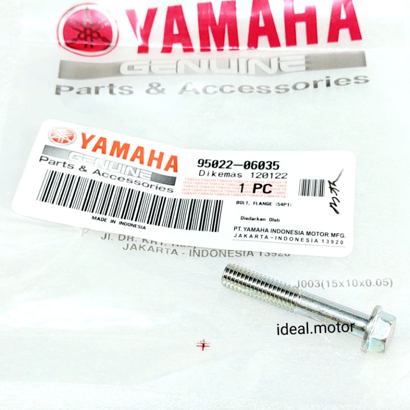 baut bak CVT Xride Mio J 6x35 original Yamaha 95022 06035