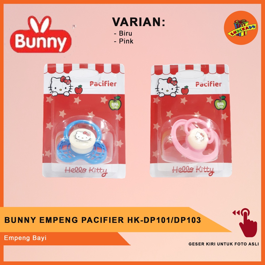 BUNNY EMPENG PACIFIER HELLO KITTY HK-DP101/ DP103 - Empeng Bayi