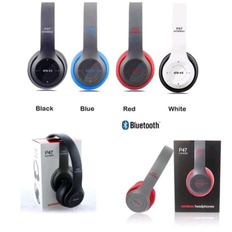 HEADPHONE BLUETOOTH BANDO P47 HEADSET EARPHONE BLUETOOTH BANDO P47