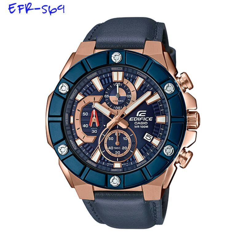 EDIFICE EFR569 JAM TANGAN PRIA GRATIS BOX