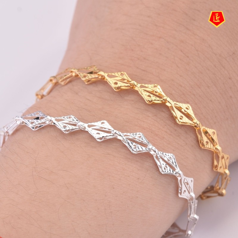 [Ready Stock]Silver Simple Graceful Women's Gold Bracelet