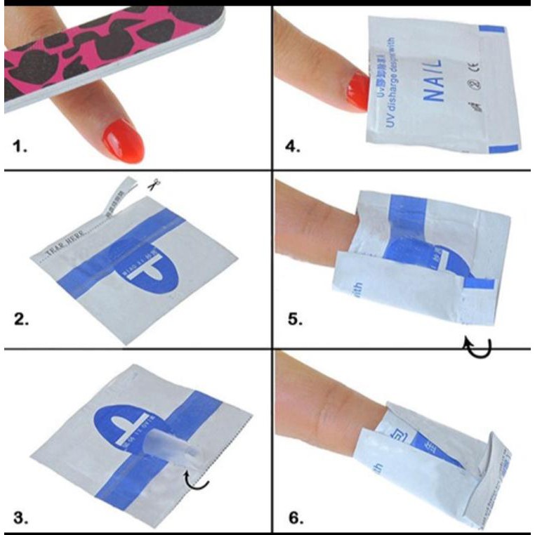 INSTANT WRAP REMOVER GEL POLISH /  WRAP REMOVER/ Gel Remover / Penghapus Kutek Gel