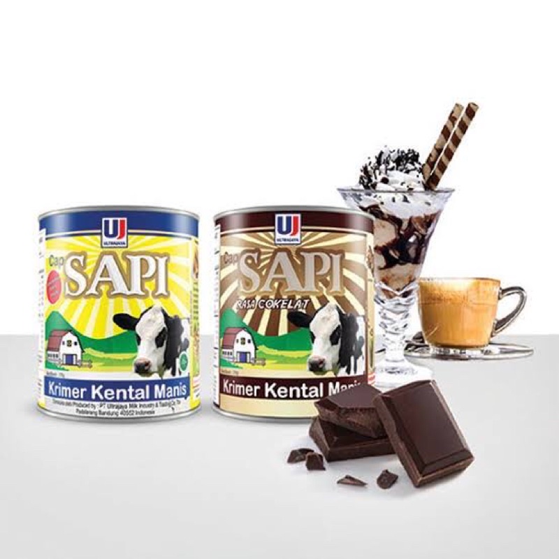 

ULTR CAP SAPI KRIMER KENTAL MANIS COKLAT DAN PUTIH 375gr
