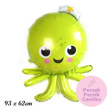 Balon Foil Karakter Jumbo Octopus / Balon Foil Jumbo Gurita / Balon Karakter Gurita
