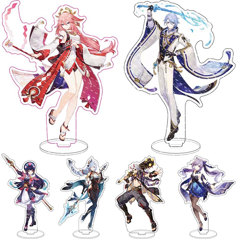 PREORDER 1 Pcs Game Genshin Impact Kamisato Ayato Stand Acrylic Figure Shenhe Cosplay Standing Model