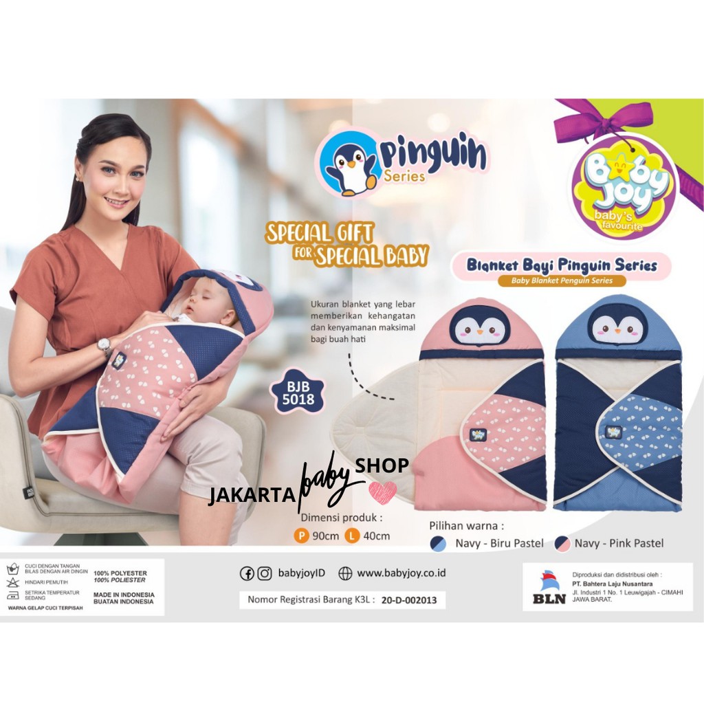 BABY BLANKET PINGUIN SERIES BABY JOY BJB5018