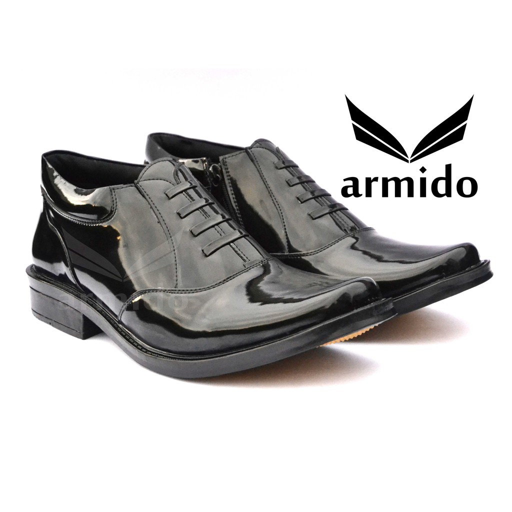 ARMIDO SEPATU PDH KILAP PANTOFEL DINAS TNI POLRI RESLETING