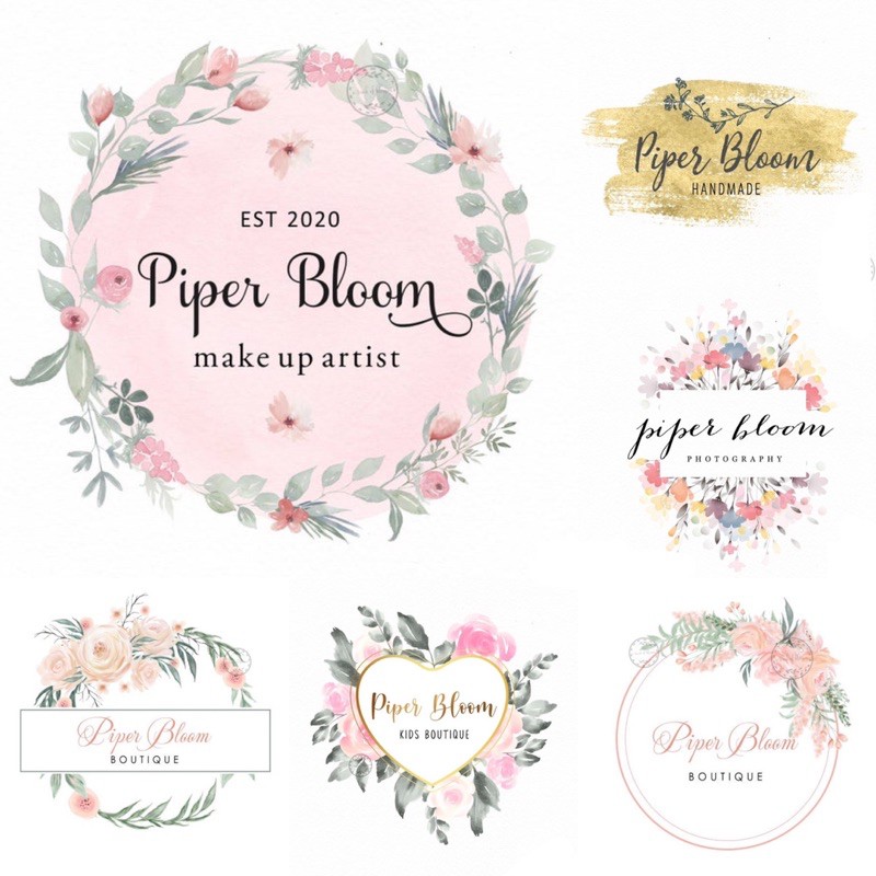 ARABELLA BLOOMING FLOWER 3 | JASA BIKIN DESAIN LOGO OLSHOP DESIGN LOGO BISNIS MURAH UNIK CANTIK