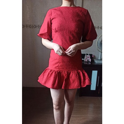 RED MERMAID DRESS YAKER SIZE S