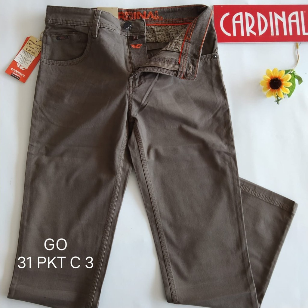 gof 31-PKT 1 CARDINAL CASUAL CELANA POCKETS PANJANG Celana Chino Pria Fashion Laki Brand Kekinian