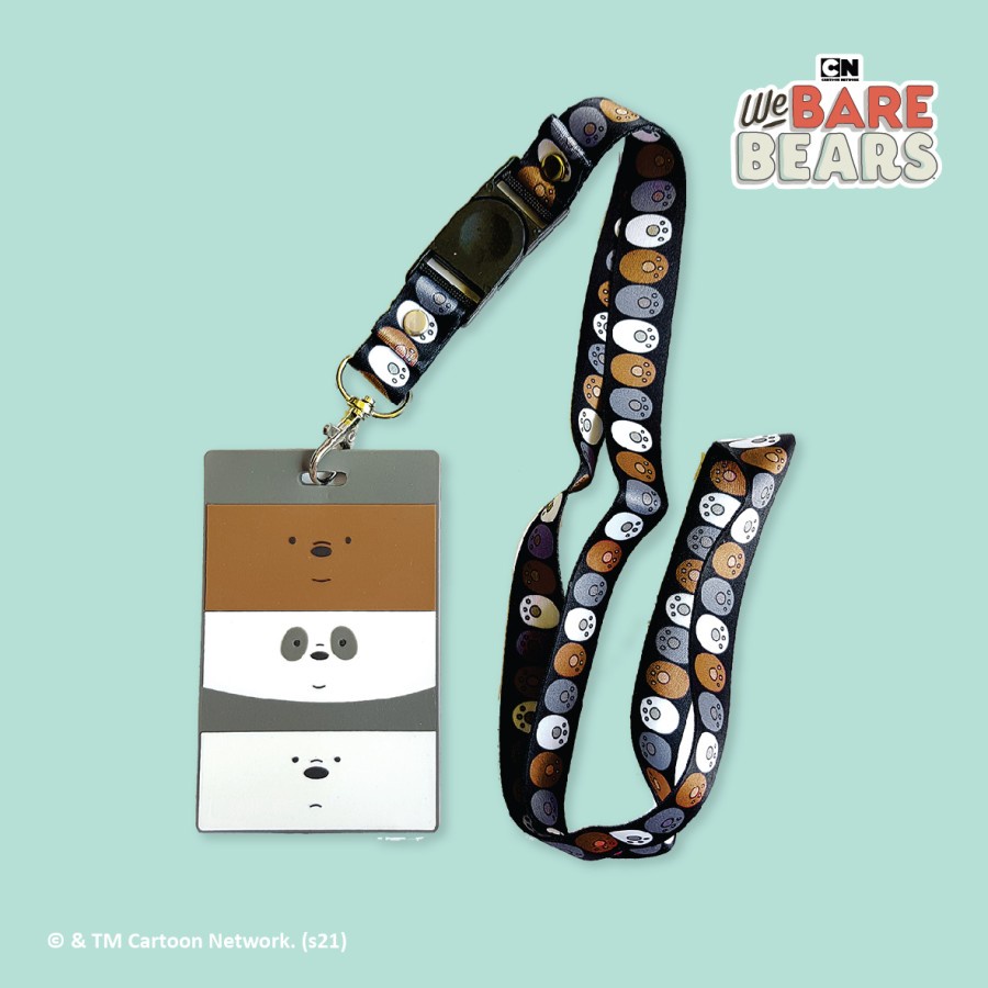 

We Bare Bears ID Card Holder & Lanyard Set