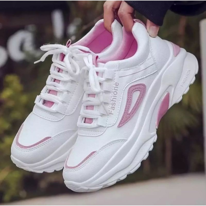 sneakers with pink