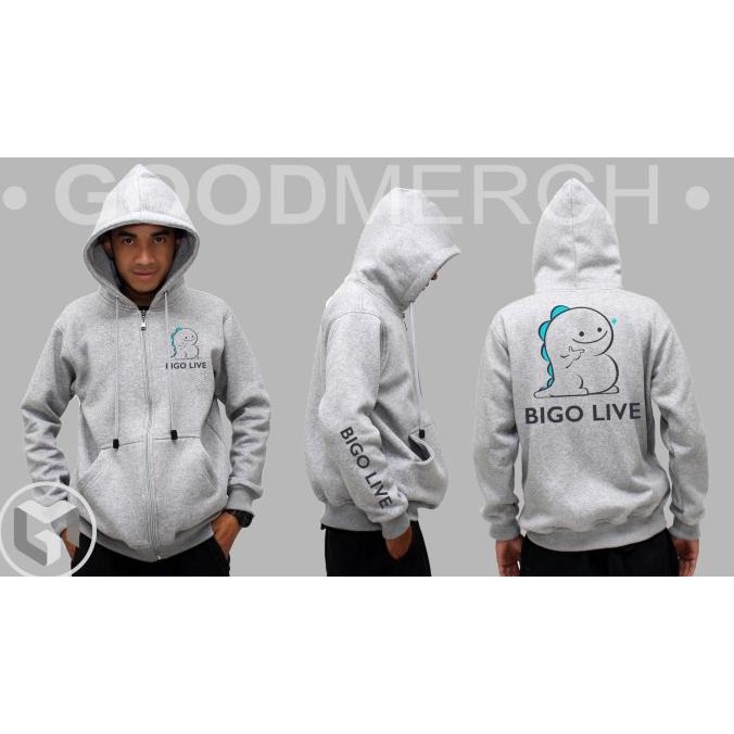 Jaket Hoodie Sweater Bigo Live Sweatshirt Zipper